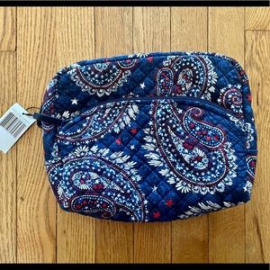 Vera Bradley Iconic Cosmetic Fireworks Paisley NWT